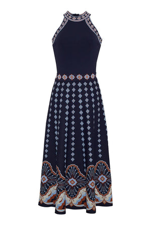 Sandrinna Dress in Jules Navy