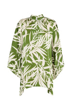 Satin Leaf Mini Caftan