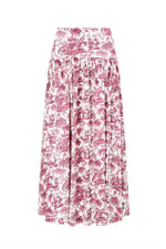 Procida Skirt in Bordeaux Toile