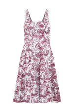 Bordeaux Toile Wells Mini Dress