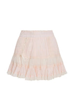 Trevina Cotton Mini Skirt in Tea Rose Pink