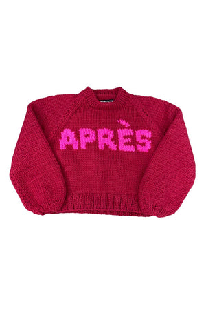 Classic Après Pullover in Cranberry