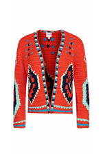 Callen Cardigan in Red Multi