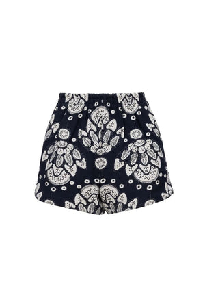 Courtland Short in Midnight Jacquard