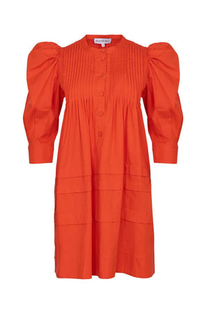 Sidney Dress in Red Orange