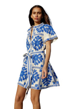 Nami Dress in Mediterranean/Foam