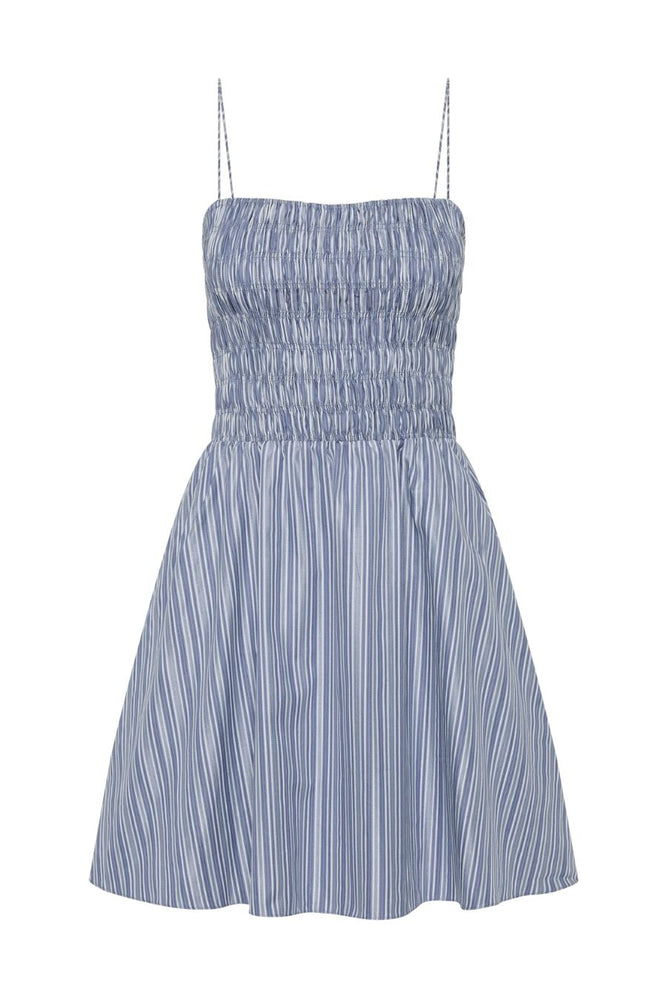 Union Mini Dress Blue Stripe