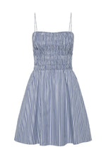 Union Mini Dress Blue Stripe