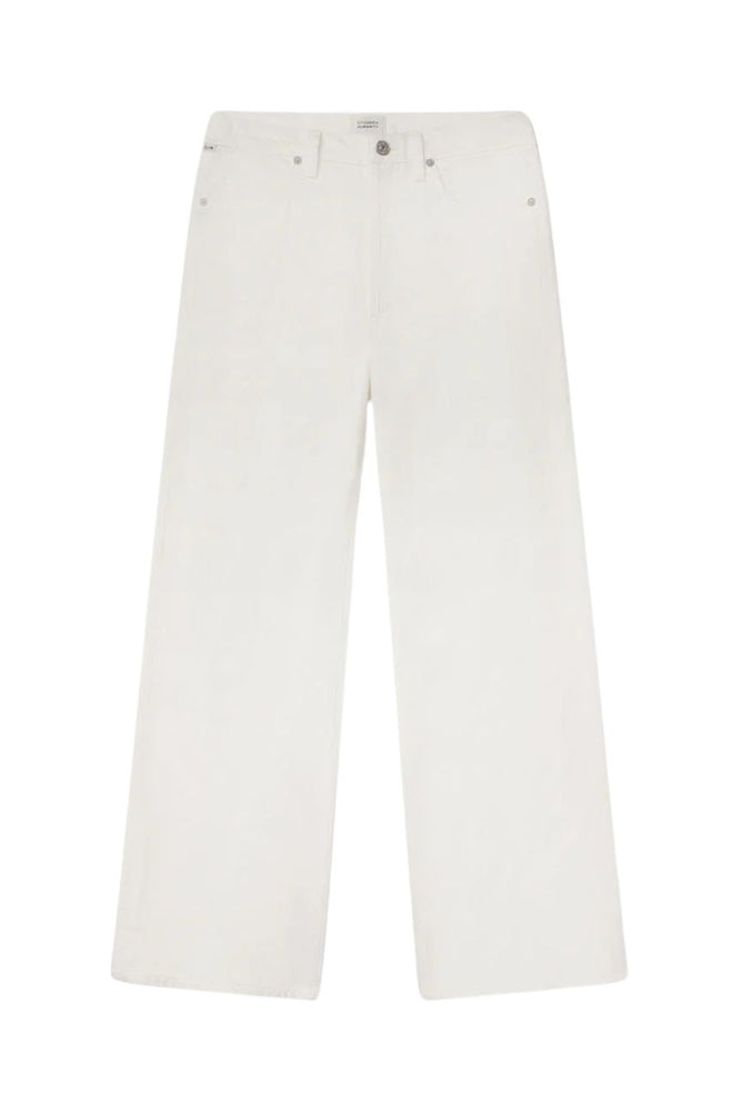 Annina High Rise Wide Leg 30" in Soft White