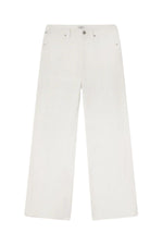 Annina High Rise Wide Leg 30" in Soft White