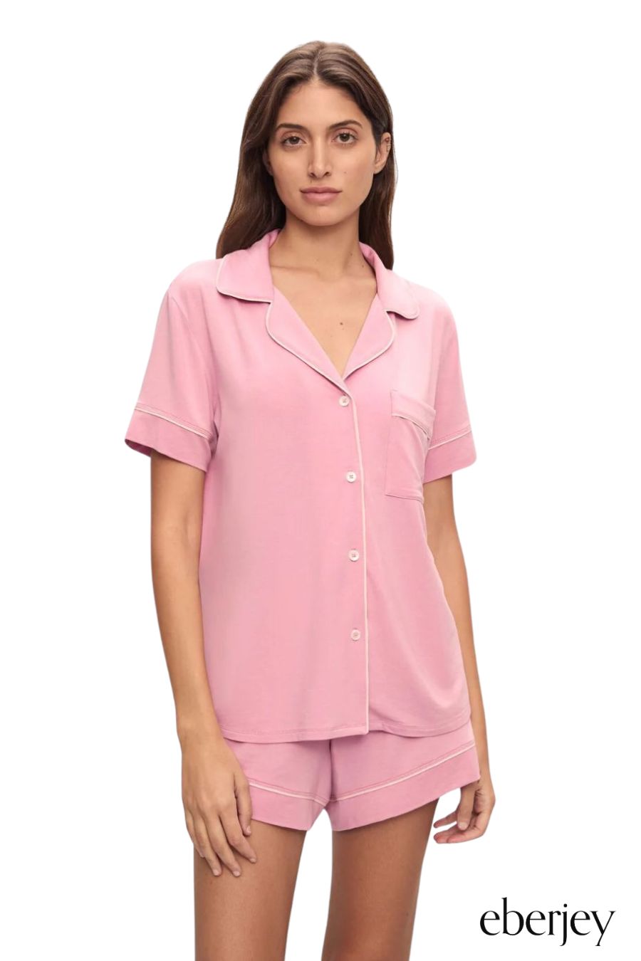 Gisele TENCEL™ Modal Relaxed Short PJ Set in Rose Quartz/Petal Pink