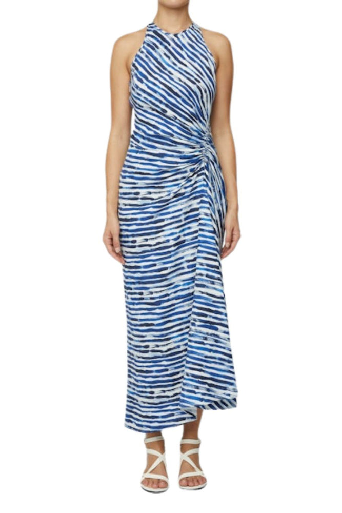 Ruby Dress in Navy Stripe