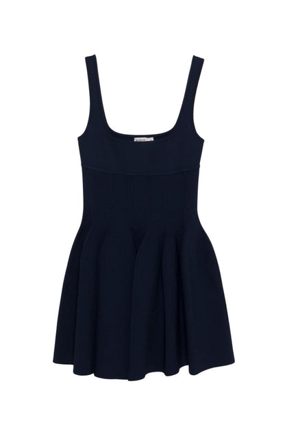 Elektra Knit Mini Dress in Midnight