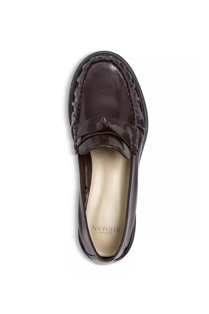 Clarita Laser Loafer in Dark Plum