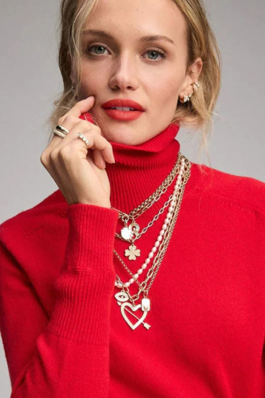 Good Luck Diamond Clover Hinged Charm