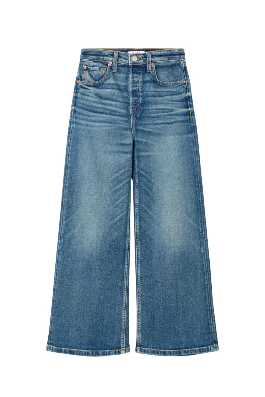 Comfort Stretch High Rise Wide Leg Crop in Crafted Indigo