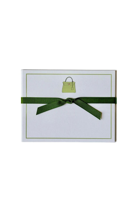 Kelly Bag Green Flat Note Cards