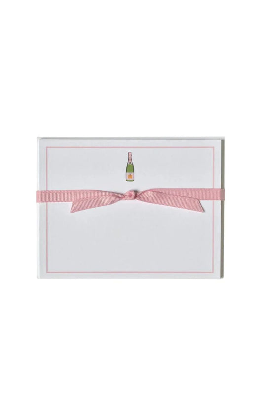 Pink Champagne Flat Note Cards