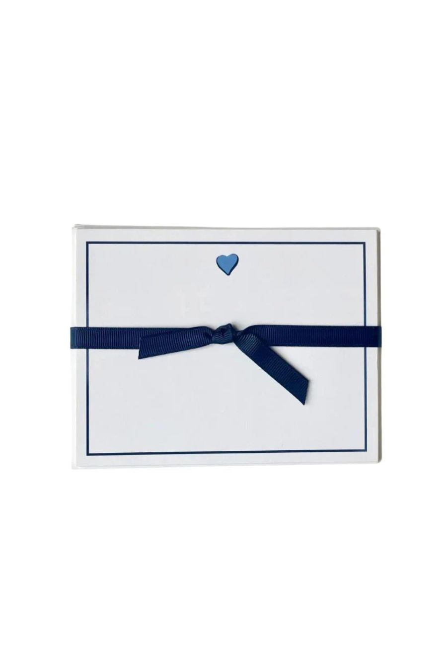 Sweet Heart Blue Flat Note Cards