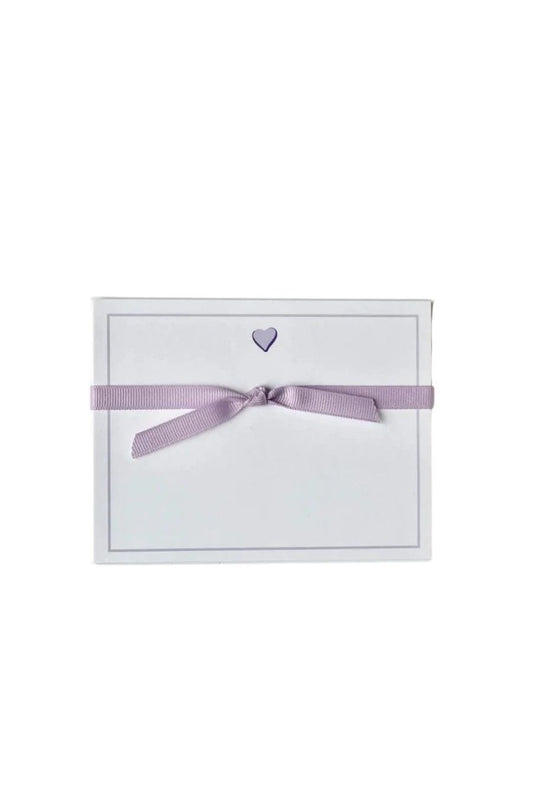 Sweet Heart Lavendar Flate Note Cards