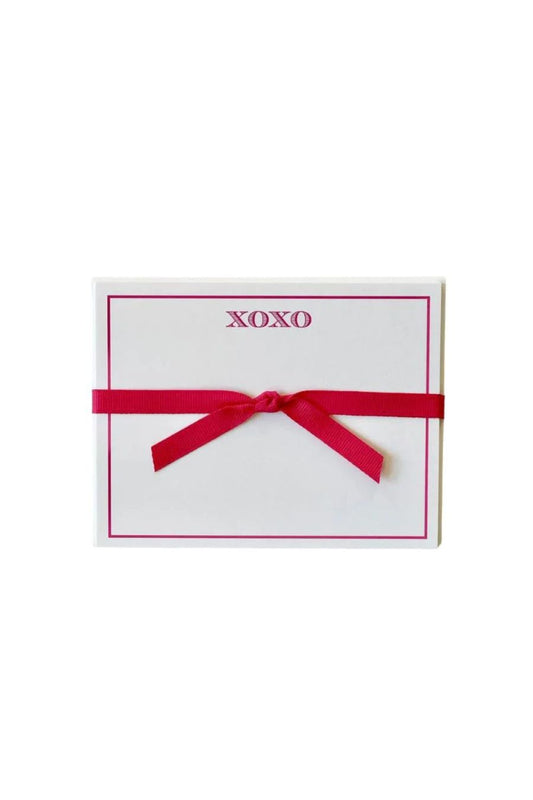 XOXO Pink Flat Note Cards