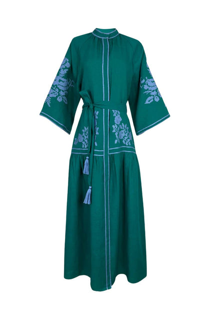 Emerald Swan Dress