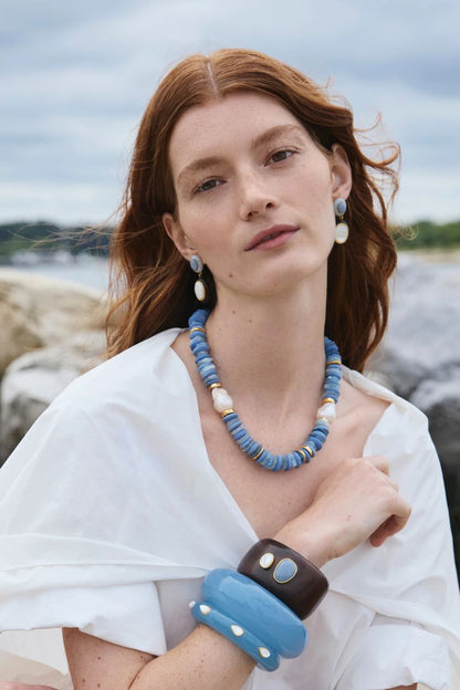 Papaya Earrings in Pearl