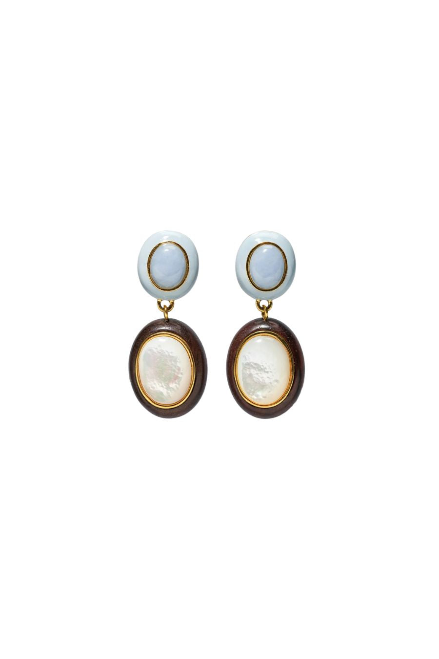 Papaya Earrings in Pearl