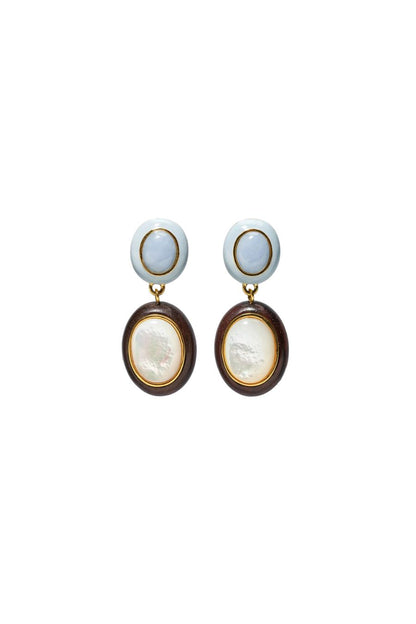 Papaya Earrings in Pearl