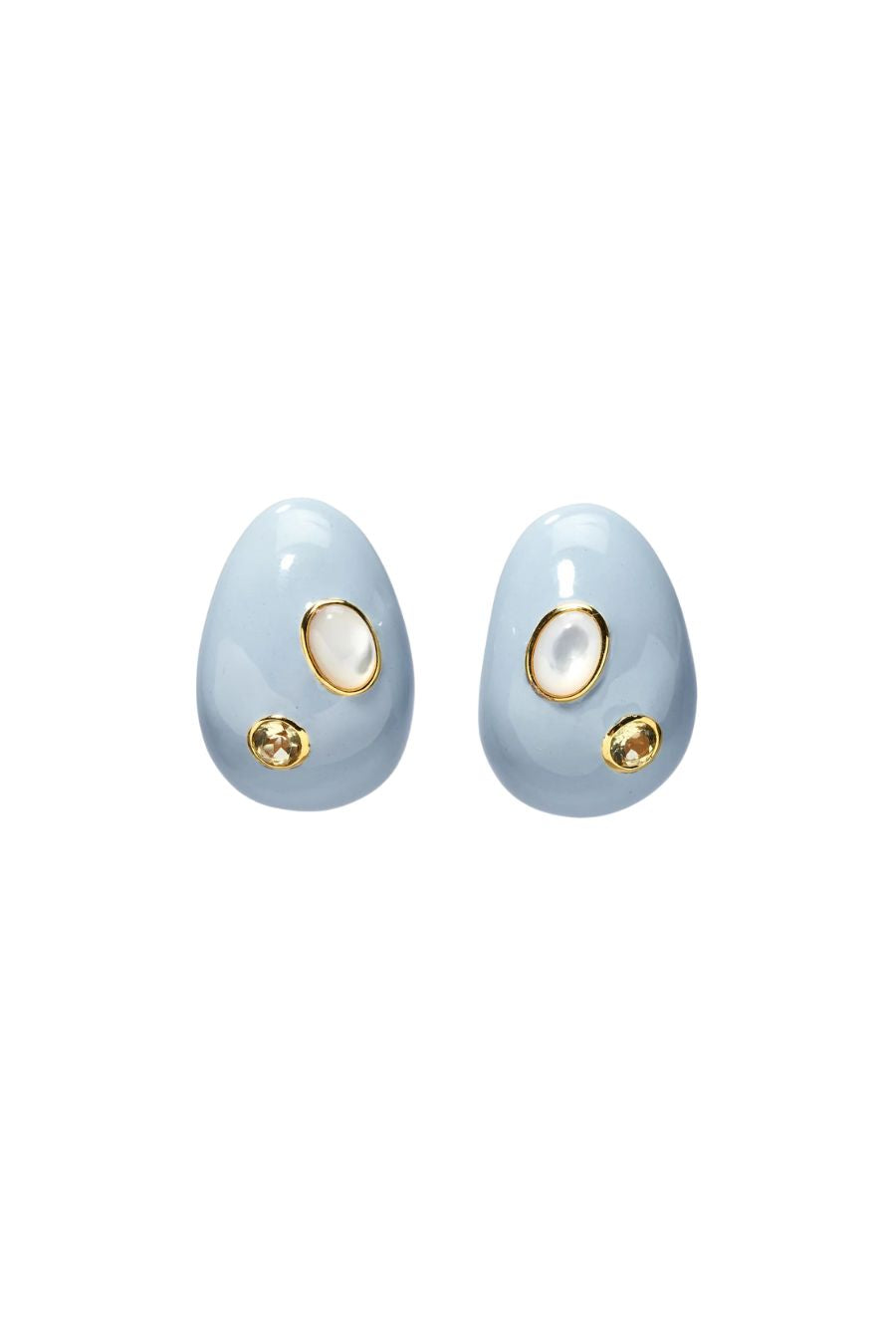 Mini Arp Earrings in Studded Mist
