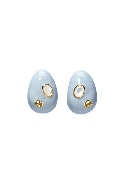 Mini Arp Earrings in Studded Mist