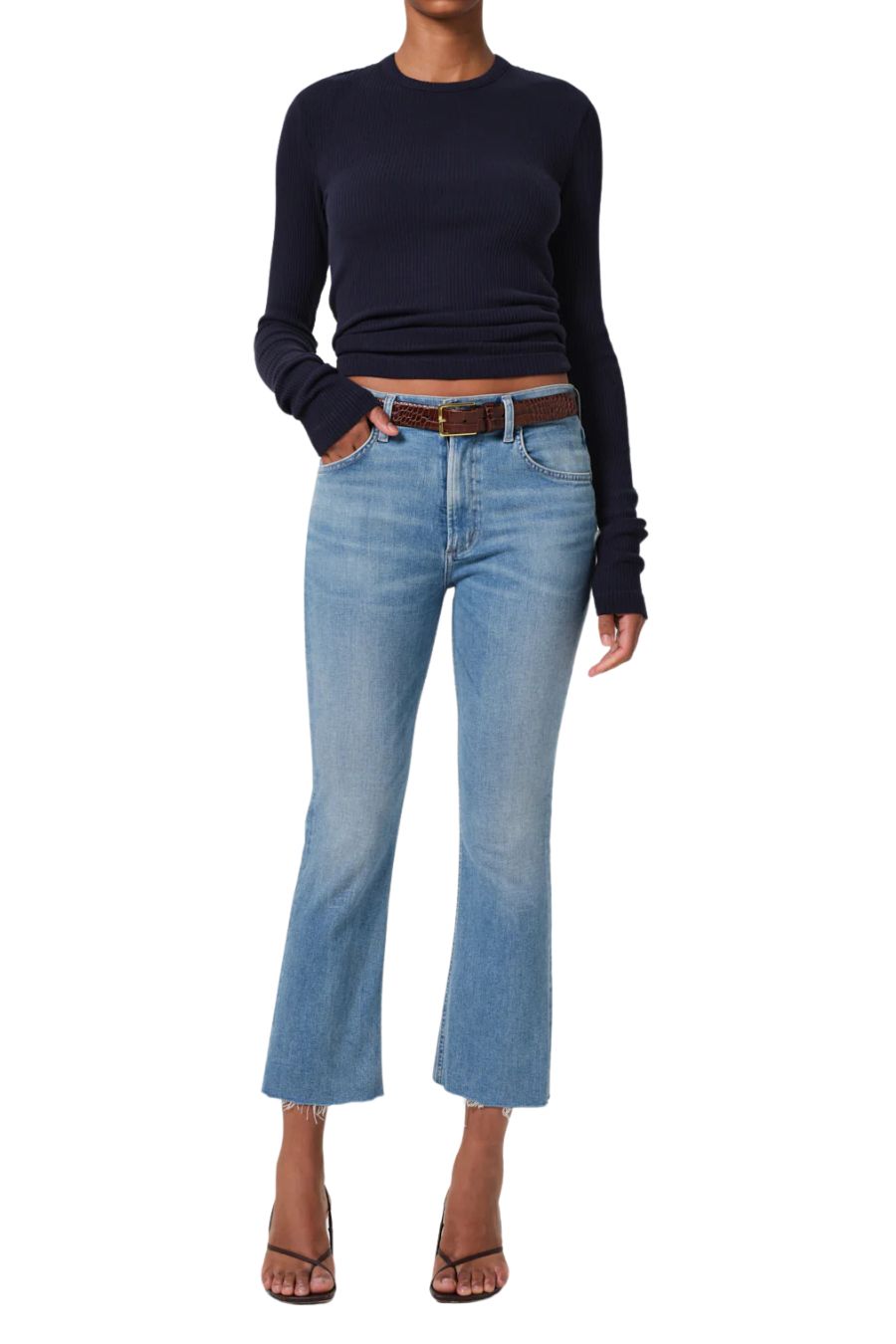 Isola Mid Rise Cropped Boot in Tahiti