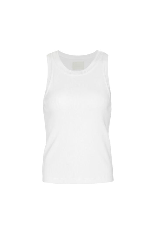 Isabel Rib Tank in White