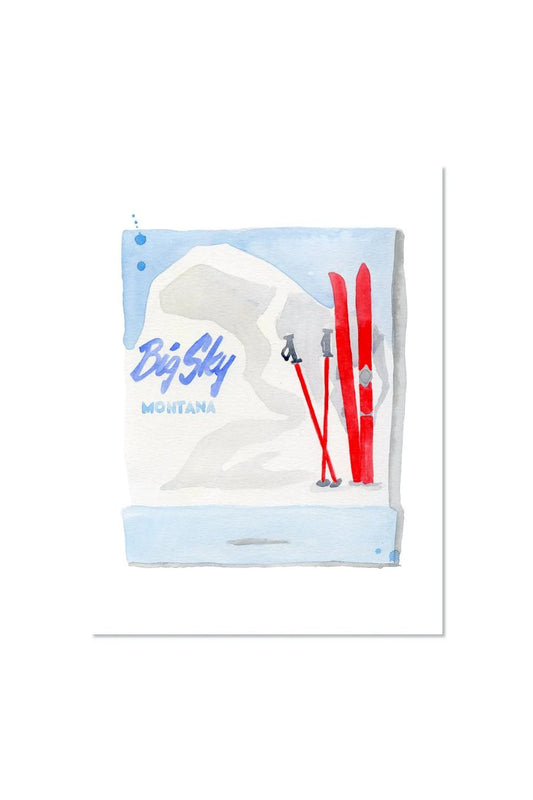 Small Big Sky Matchbook Print