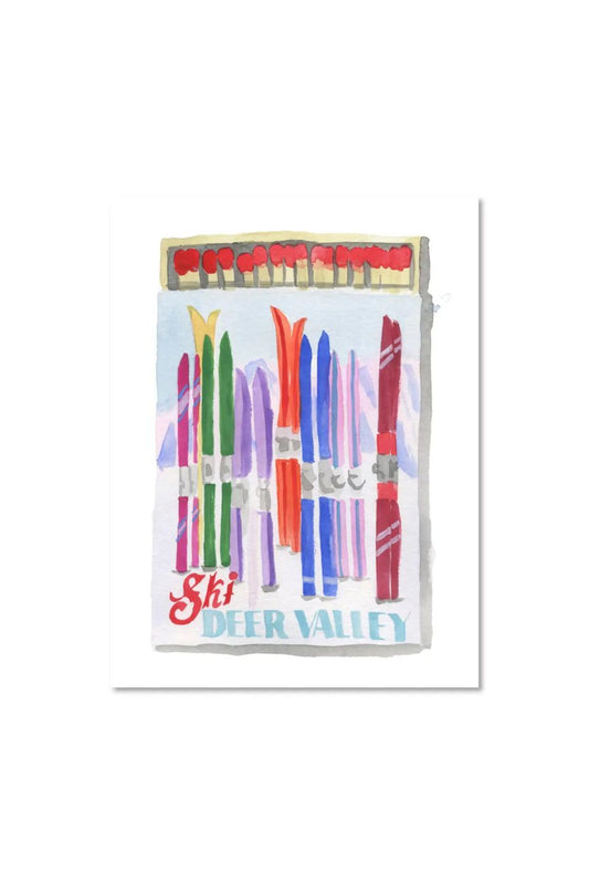 Small Deer Valley Matchbook Print