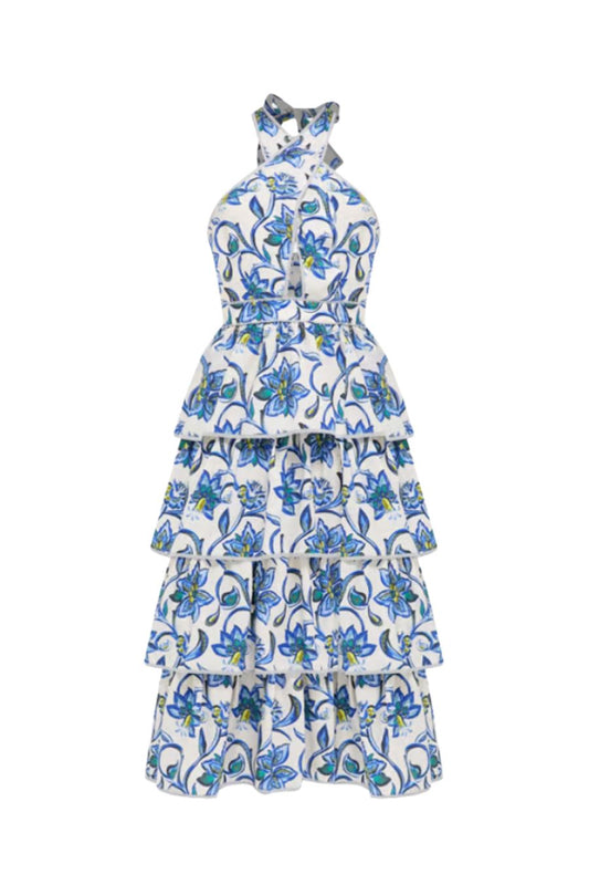 Berkley Dress in Porcelain Floral
