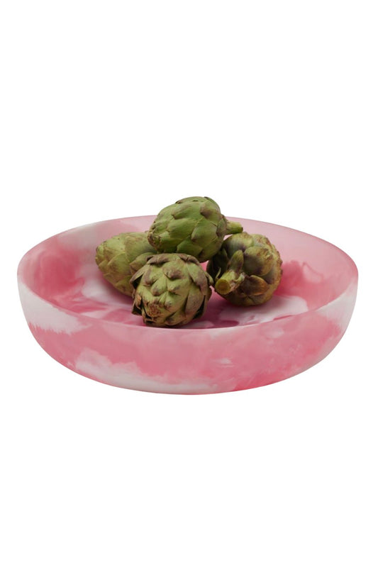 Hugo Pink Swirled Serving Bowl