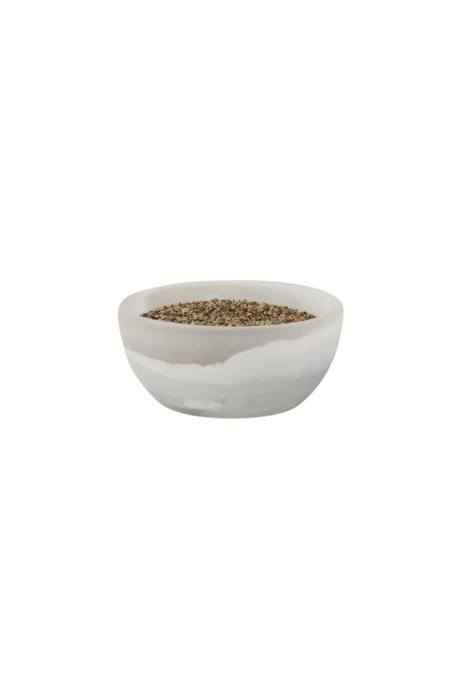 Hugo White Swirled Pinch Bowl