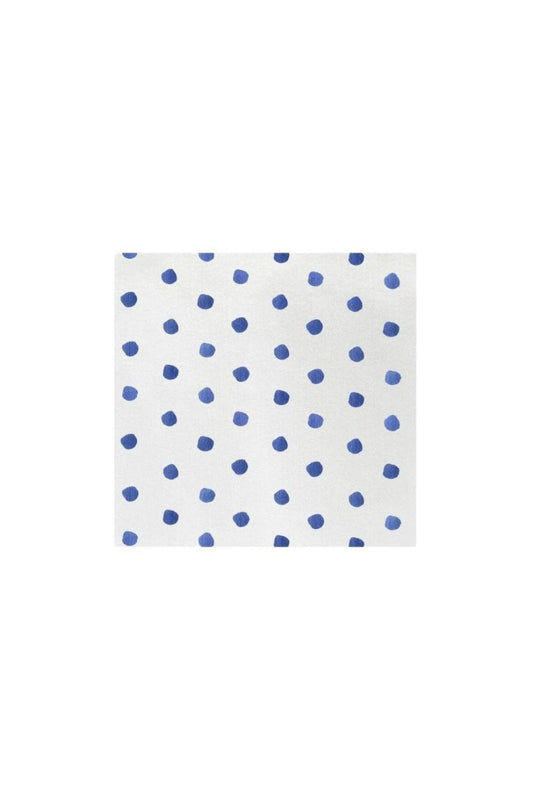 Papersoft Dot Cocktail Napkins in Blue