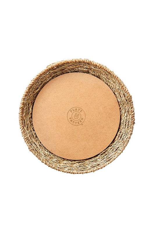 Woven Seagrass Plates S/4