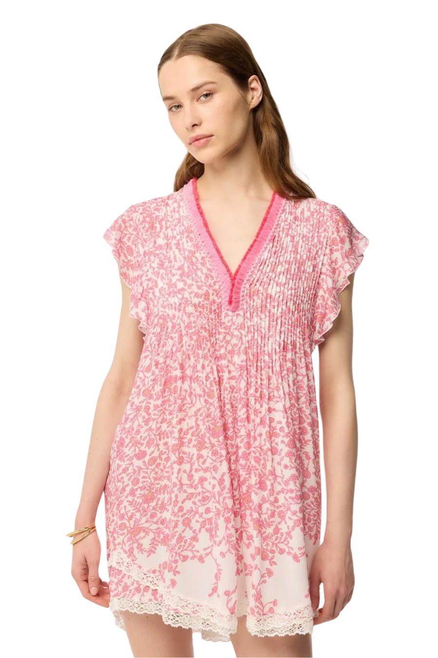 Mini Dress Sasha in Pink Lazuli