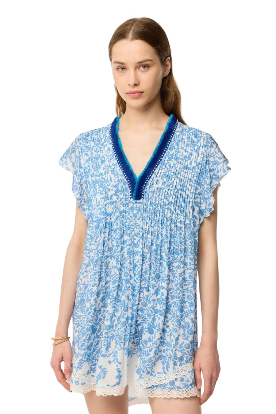 Mini Dress Sasha in Blue Lazuli