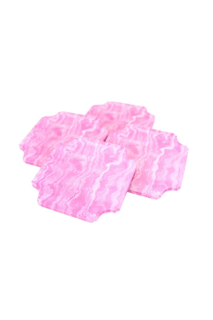 Coasters | Pink Agate, Set of 4