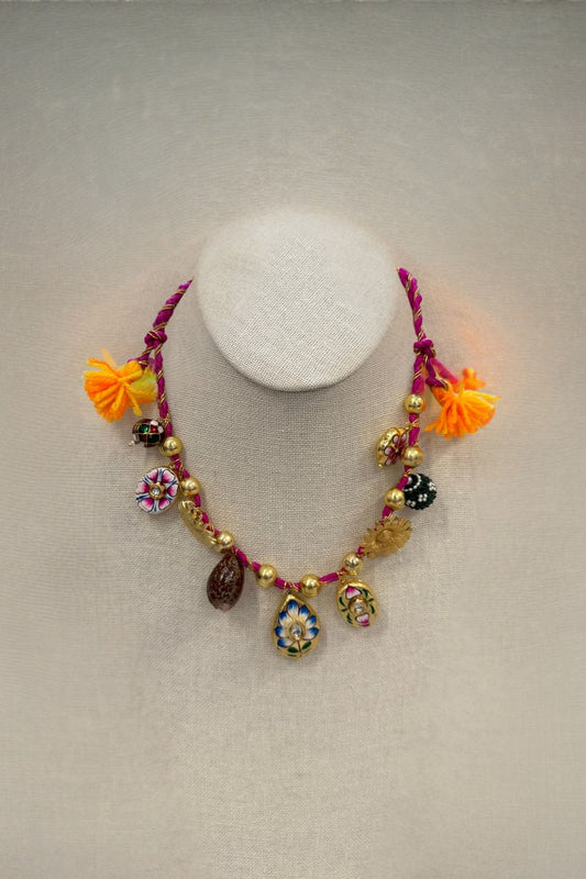 GriGri Sand Necklace Magenta