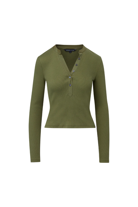 Jocelyn Henley Shirt in Stone Army