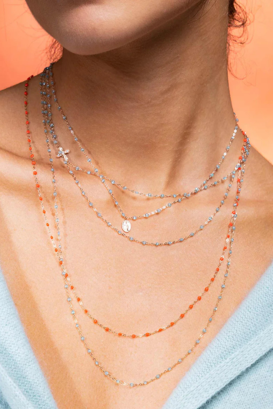 Classic Gigi Aqua Necklace