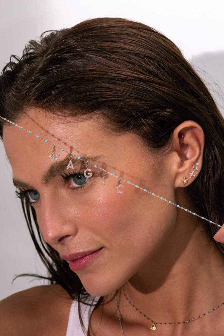 Lucky Letter M Diamond Pendant