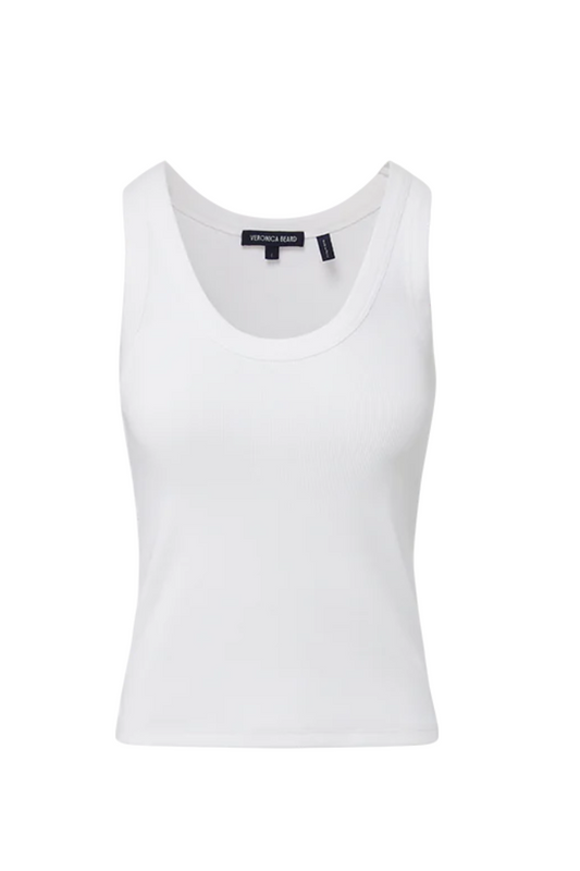 Birke Scoopneck Tank Top in White