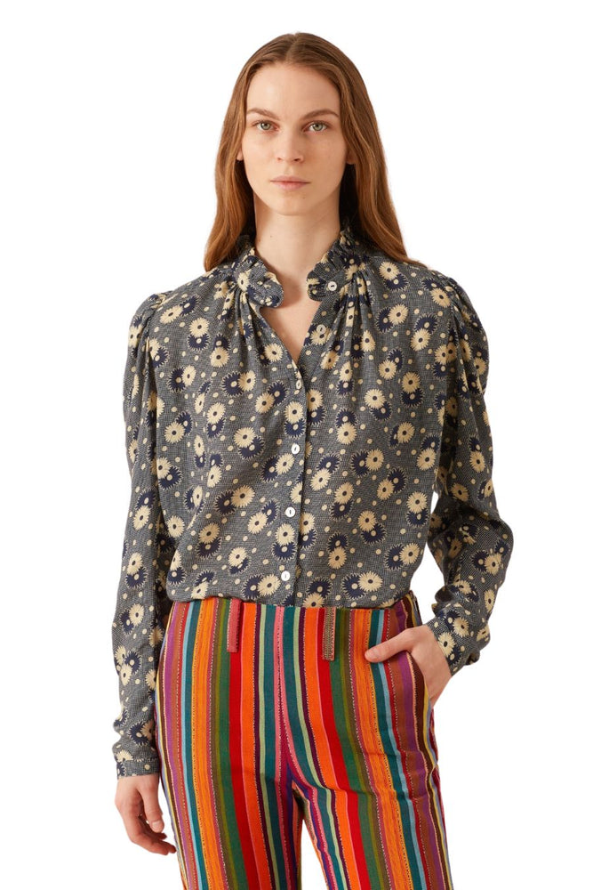 Artemis Navy Daisy Shirt