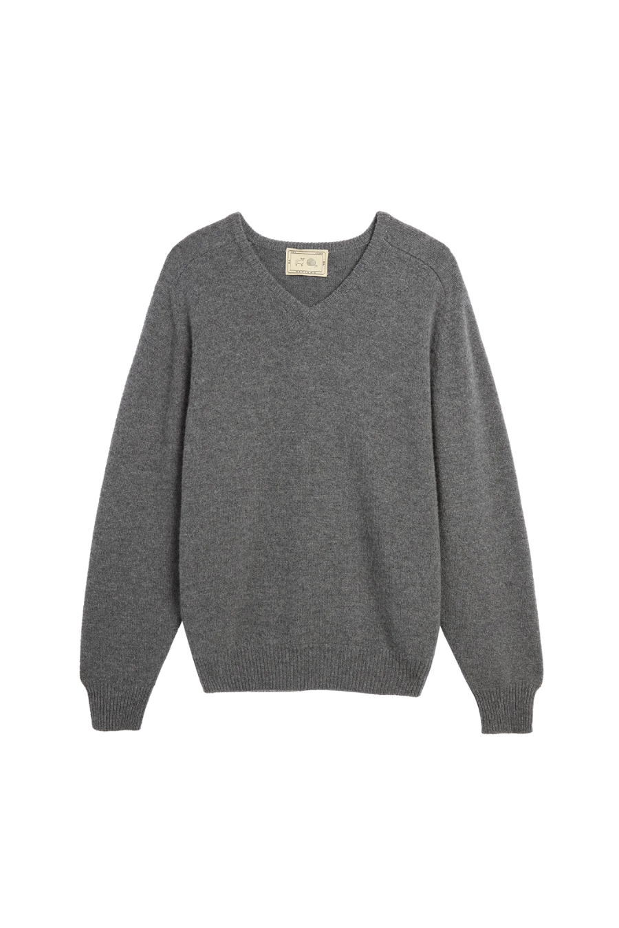 Jovie Cashmere Sweater in Dark Heather Grey